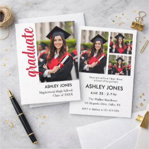 Trendige moderne unverbindliche Foto-Abschluss-Ein Einladung