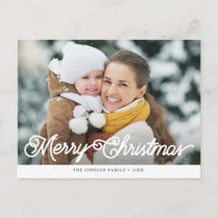 trendige, moderne Weihnachten Postkarte