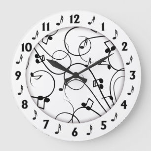 Trendige Musik Design-Wall-Uhr Große Wanduhr