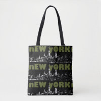 Trendige New York City NYC-Nacht-Skyline