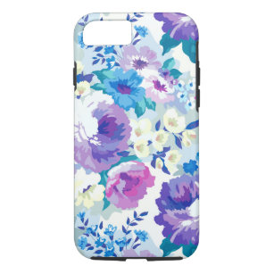 Trendige Pastell Blume Muster iPhone 8/7 Hülle