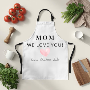 Trendige Personalisierte Mama Wir Lieben Dich Schü Schürze