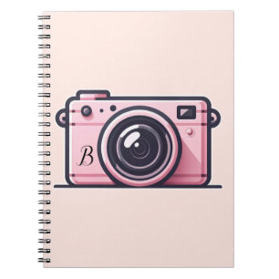 Trendige Pink-Snapshot-Shoot-Kamera-Fotografie Notizblock