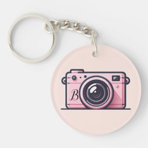 Trendige Pink-Snapshot-Shoot-Kamera-Fotografie Schlüsselanhänger