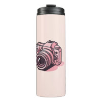Trendige rosa DSLR-Kamera-Fotografie personalisier