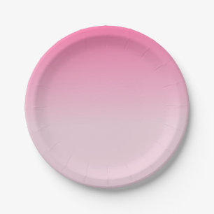 Trendige rosa weiße elegante benutzerdefinierte Vo Pappteller