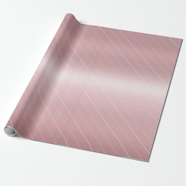 Trendige Rose Gold Elegante Moderne Glamour Vorlag Geschenkpapier (Ungerollt)