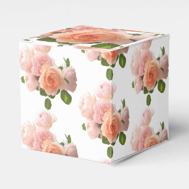 Trendige Rose Moderne elegante Designvorlage Geschenkschachtel (Vorderseite)