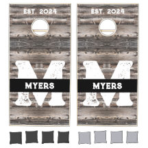 trendige rustikale KUSTOM FAMILIENNAME |