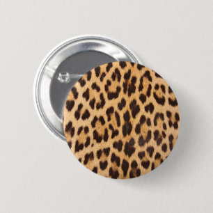 Trendige Safari-Leoparden-Spots Cheetah Print Button