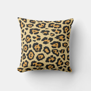Trendige Safari-Leoparden-Spots Cheetah Print Kissen