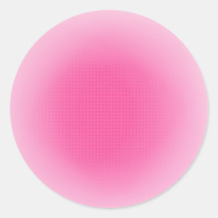 Trendige schöne rosa Farbe elegante leere Vorlage Runder Aufkleber