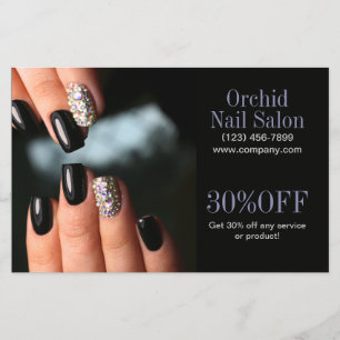 Trendige Schönheitssalon SPA Nagelstudio Preislist Flyer