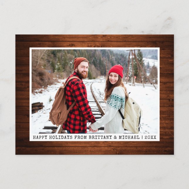 Trendige Schreibmaschine Schriftart Minimalistisch Postkarte (Vorderseite)