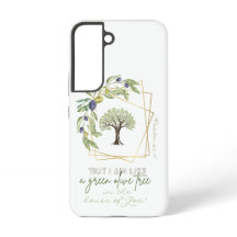 Trendige Schrift Olive Tree Gold Kranz