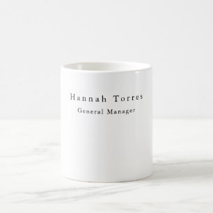 Trendige Schwarz-Weiß-Einfachheit, kreative Modern Kaffeetasse