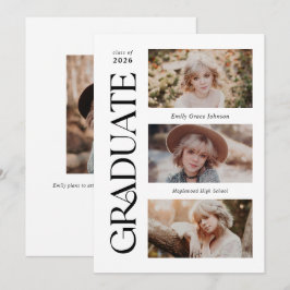 Trendige Serif-Abschluss mit mehreren Fotos Ankündigung