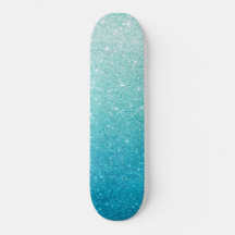 trendige Skateboard mit Glitzer Glitzer