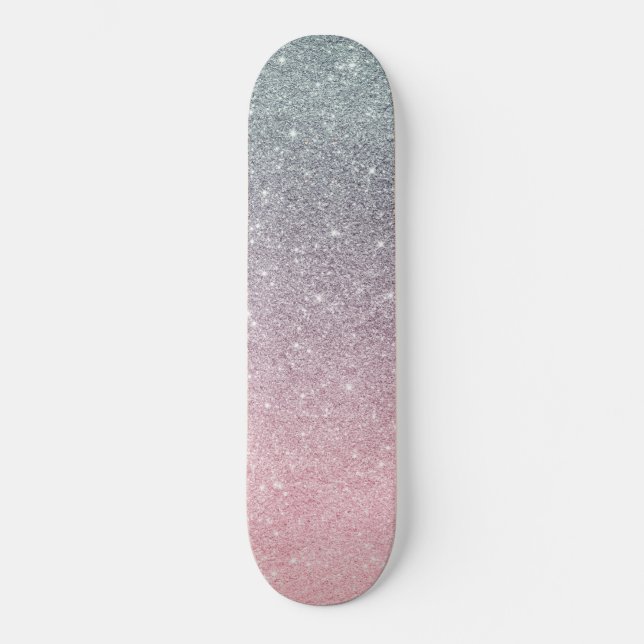 trendige Skateboard mit Glitzer Glitzer (Vorderseite)