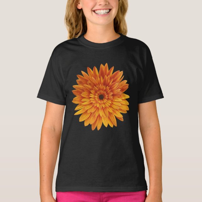 trendige Sonnenblume T-Shirt (Vorderseite)