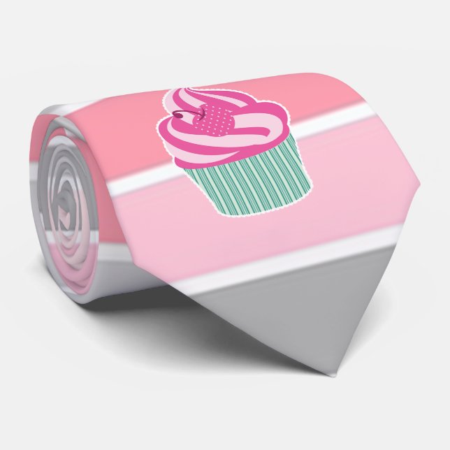 Trendige Streifen, Cupcake Krawatte (Gerollt)