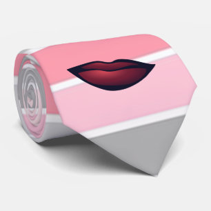 Trendige Streifen, Lippen Krawatte
