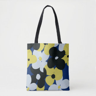 Trendige Tote-Tasche | Blaues Bouquet von AdzSpiri