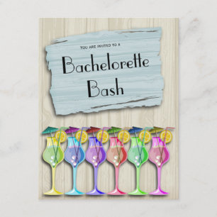 Trendige tropische Schirm-Drinks Einladung