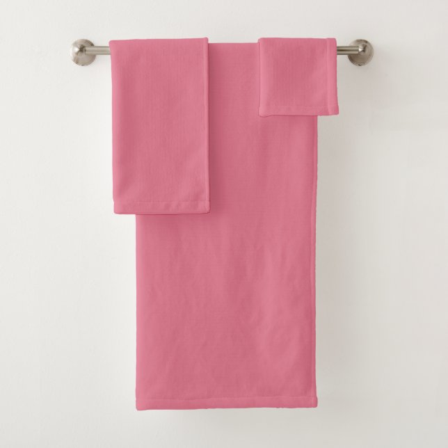 Trendige Tulpe Rosa Uni  Badhandtuch Set (Insitu)