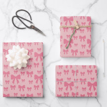 Trendige Tulpen-Rosa-Schleifen Muster auf Boho Chi