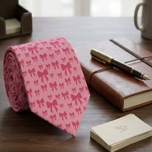 Trendige Tulpen-Rosa-Schleifen-Muster auf Boho-Chi Krawatte
