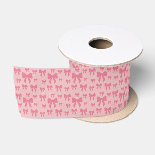 Trendige Tulpenschleifen in Boho-Chic-Rosa Satinband