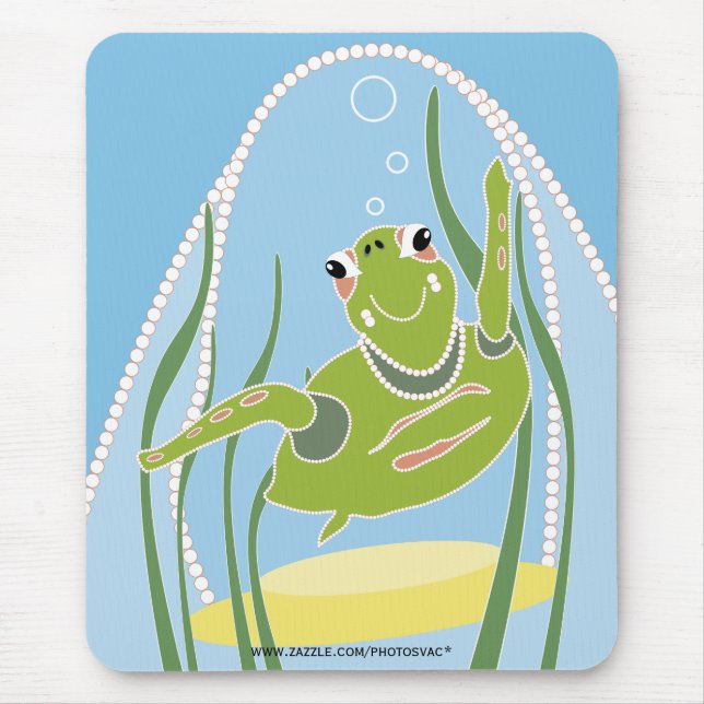 Trendige Turtle-Mausunterlage Mousepad (Vorne)