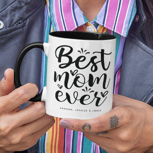 Trendige Typografie Beste Mutter Aller Zeiten Tasse