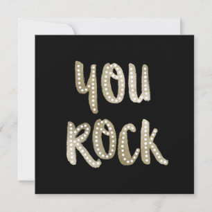 Trendige typografische schwarze und falsche Gold Y Feiertagskarte