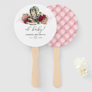 Trendige Vintage-Alice-im-Wunderland-Baby-Party Fächer