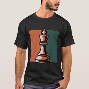 Trendige Vintage-Königin-Schachfiguren Schachliebh T-Shirt