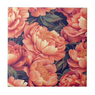 Trendige Vintage Peonies-Fliesen für Zuhause-Fußbö Fliese
