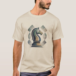 Trendige Vintage Springer Schachfiguren T-Shirt