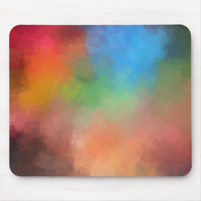 Trendige Vorlage Abstrakte Kunst, Dichtung und Mus Mousepad (Vorne)