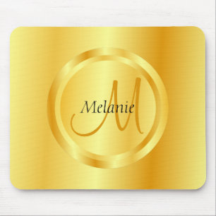 Trendige Vorlage Elegante Imitat Gold Moderne Mono Mousepad