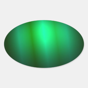 Trendige Vorlage für eine benutzerdefinierte grüne Ovaler Aufkleber
