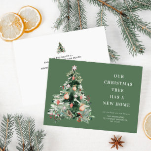 trendige Weihnachtsfeiertage-Ankündigung Feiertagskarte