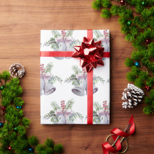 Trendige Weihnachtsglocken-Party Elegante Feiertag Geschenkpapier