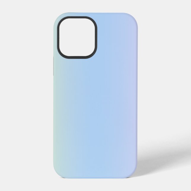 Trendige zeitgenössische hellblaue iPhone hülle (Rückseite)