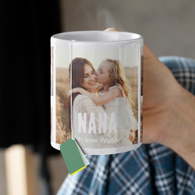 Trendiger 5-Foto-Collage-Nana Kaffeetasse (Von Creator hochgeladen)