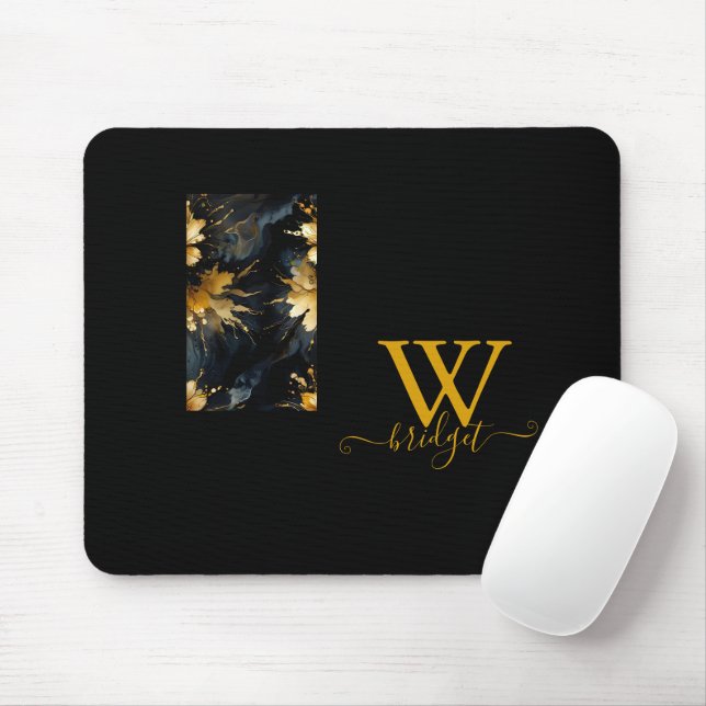 trendiger abstrakter Goldmarmor Mousepad (Mit Mouse)