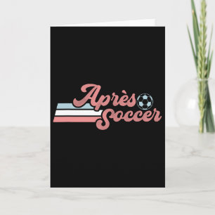 Trendiger Apres-Fußball Retro-Distressed-Pastellfa Karte