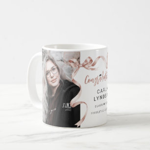 Trendiger beiger Bogen Foto-Abschluss Kaffeetasse