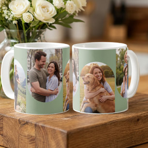 Trendiger Bogen Foto 4 Bild Salbei Grün Kaffeetasse
